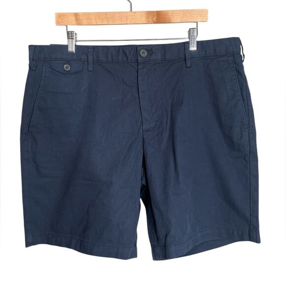 Banana Republic factory lived in chino shorts navy blue classic basic preppy - Picture 1 of 6